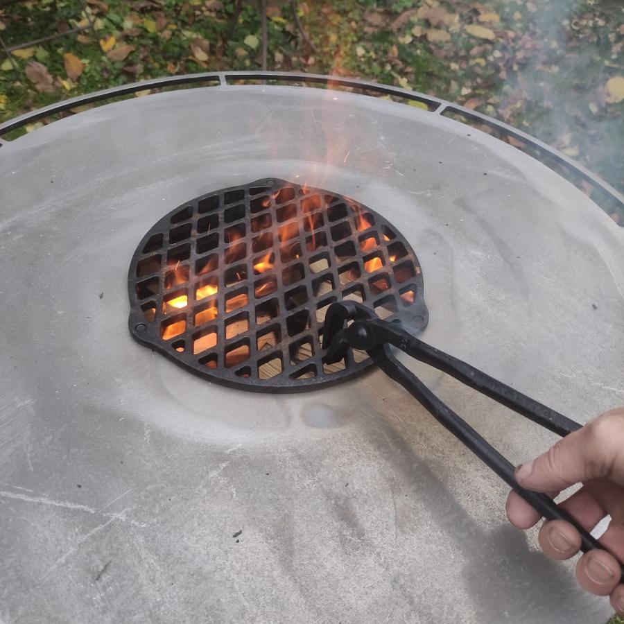 Einlege-Grillrost für Holz-Feuerplatte